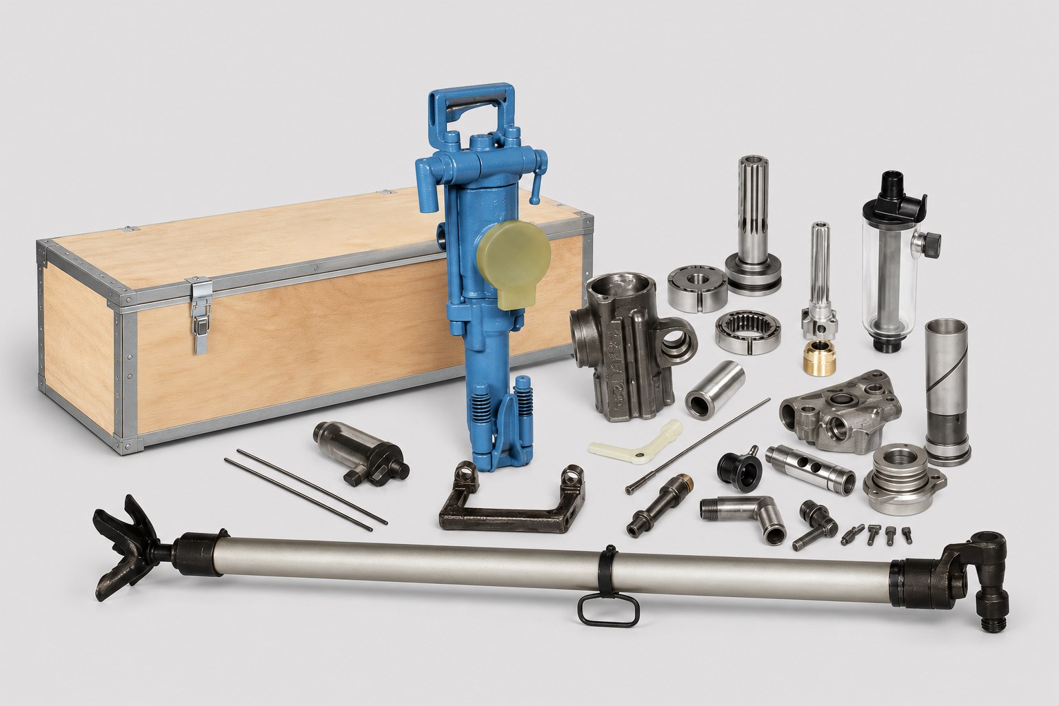 Pneumatic rock drill kit for RFQ contact page